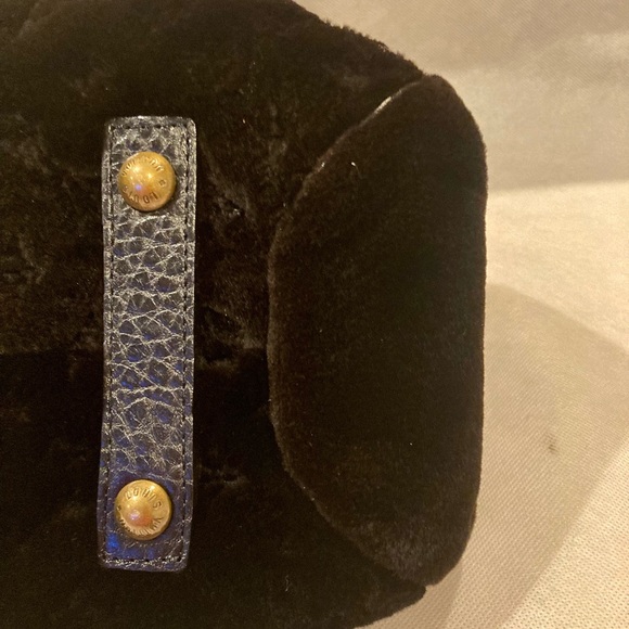 Louis Vuitton Limited Edition Black Quilted Monogram Mink Demi Lune Satchel - Picture 6 of 16